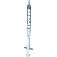 Los mejores  - PintoMed Jeringa Desechable Esteril 3 Partes - 1 ml - Luer Slip- Paquete de 100 unidades